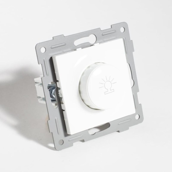 Светорегулятор поворотный SPL диммер, 125-250V, 500W белый 205150