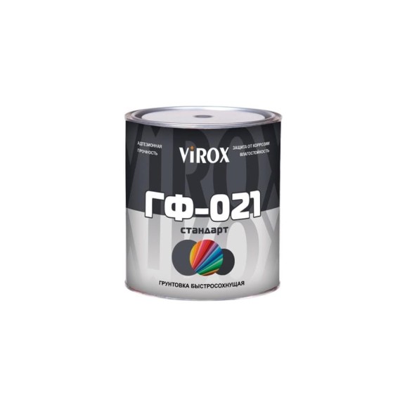 Грунт VIROX ГФ-021 СТАНДАРТ серый 2,7кг 13723 Грунт VIROX ГФ-021 СТАНДАРТ серый 2,7кг 13723