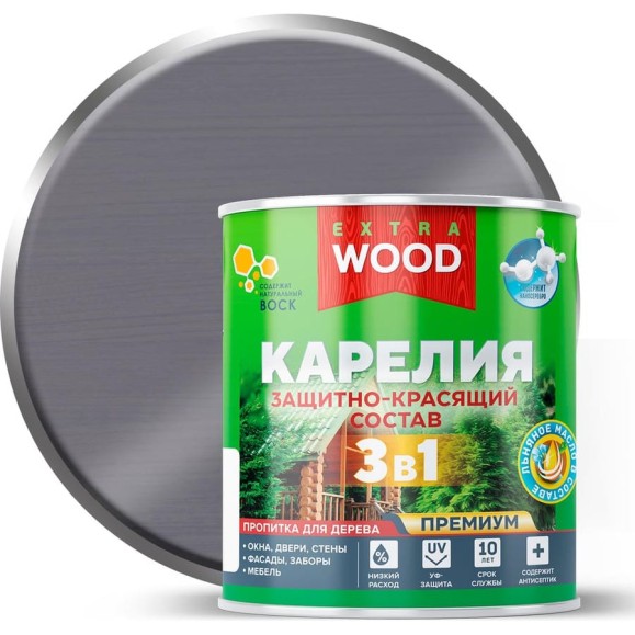 Защитно-красящий состав Farbitex 3в1 для древесины скандинавия Карелия (0.75 л) 4300016712