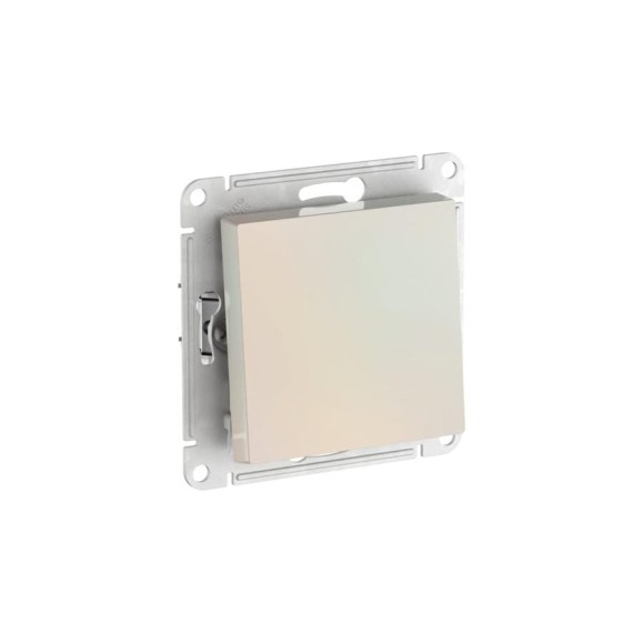 Выключатель 1-клавишный Systeme Electric ATLASDESIGN сх.1, 10АХ, мех., быстрозажим. клем., ЖЕМЧУГ ATN000411S123