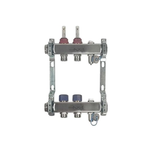 Коллектор из нержавеющей стали в сборе AXIS с расходомерами, 2 выхода AXIS212А02 SMART