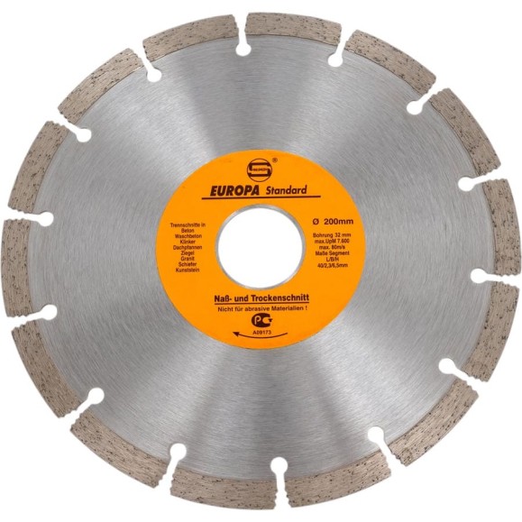 Диск алмазный отрезной сегмент PRO 200x32x10 мм Strong СТД-11600200