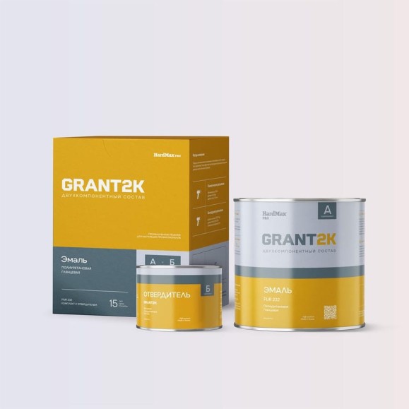 Отвердитель HardMax для полиуретановой двухкомпонентной эмали PUR 232 гл. GRANT 2К /ГРАНТ 2 К PRO (бан 0,5/0,34кг) 4690417138555 Отвердитель HardMax для полиуретановой двухкомпонентной эмали PUR 232 гл. GRANT 2К /ГРАНТ 2 К PRO (бан 0,5/0,34кг) 4690417138555