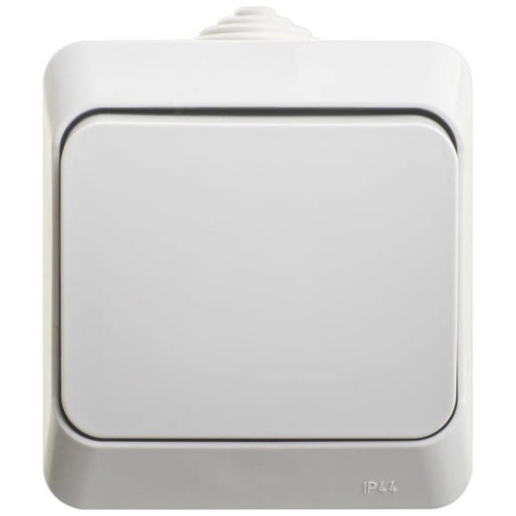Переключатель 1-клавишный Systeme Electric (Schneider Electric) Этюд, 10 А, IP44, серый, арт. BA10-046C Переключатель 1-клавишный Systeme Electric (Schneider Electric) Этюд, 10 А, IP44, серый, арт. BA10-046C