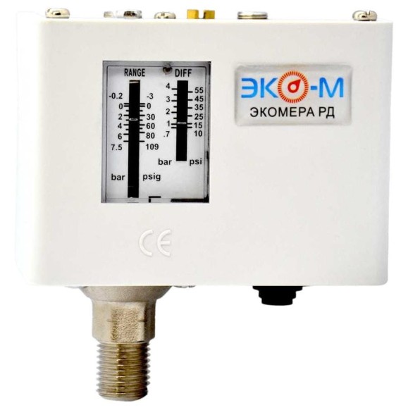 Реле давления ЭКО-М Экомера 7,5 бар G1/4 Э-РД-7,5-G1/4
