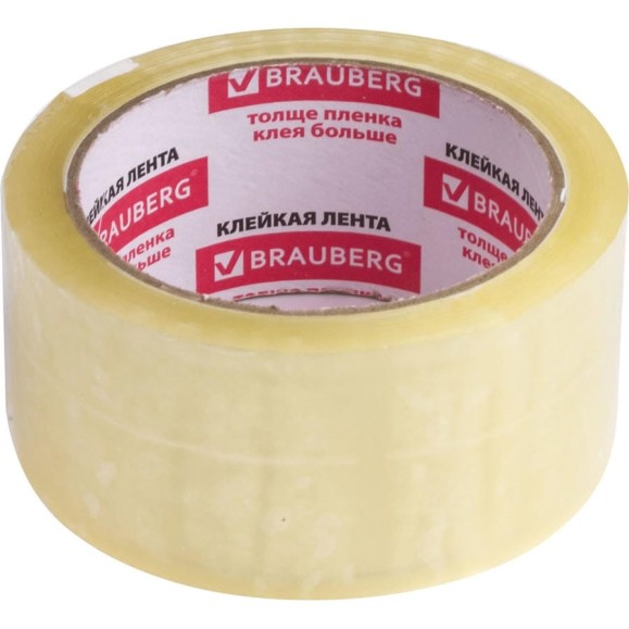 Клейкие ленты BRAUBERG 48 мм х 60 м, упаковочные, комплект 6 шт., прозрачные, 440071 Клейкие ленты BRAUBERG 48 мм х 60 м, упаковочные, комплект 6 шт., прозрачные, 440071