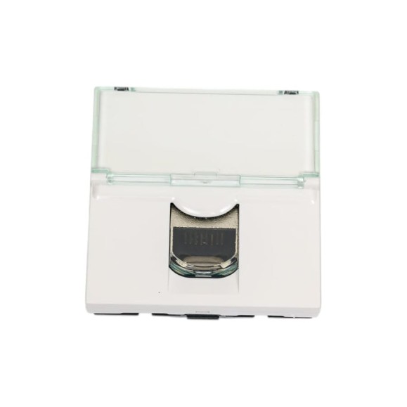 Розетка RJ 45 Legrand программа Mosaic категория 6a, UTP, 2 модуля, белый 076574
