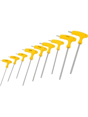 Ключи шестигранные Torx с Т-образной ручкой, 9 шт TOPEX 35D968