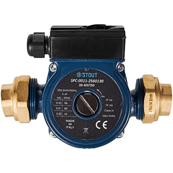 Циркуляционный насос STOUT SPC-0011-2560130 25-60/130 220/240V 50Hz с латун RG0093JHDQSGVV