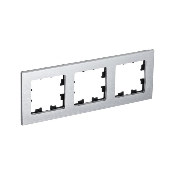 3-местная рамка Systeme Electric AtlasDesign NATURE металл серебро ATN312103 3-местная рамка Systeme Electric AtlasDesign NATURE металл серебро ATN312103