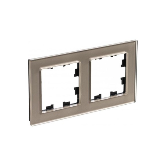 Рамка Systeme Electric AtlasDesign NATURE стекло шампань 2-ая ATN320502