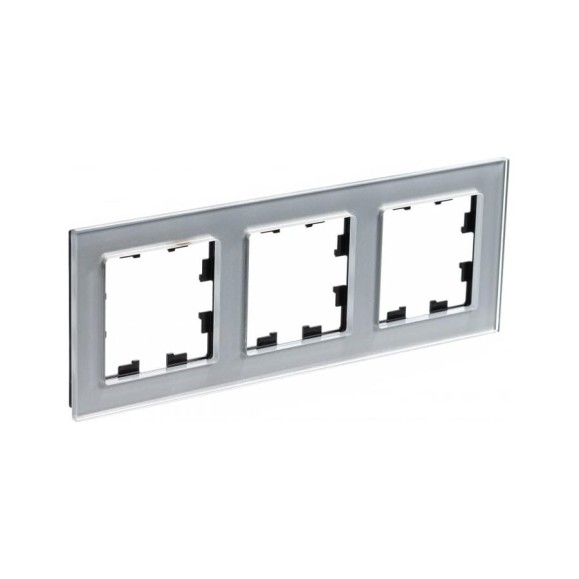 3-местная рамка Systeme Electric AtlasDesign NATURE стекло алюминий ATN320303 3-местная рамка Systeme Electric AtlasDesign NATURE стекло алюминий ATN320303
