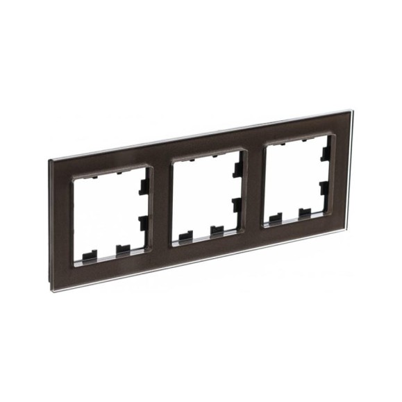 3-ая рамка Systeme Electric AtlasDesign Nature Стекло мокко SE ATN320603