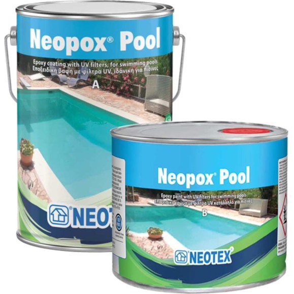 Эпоксидная 2К краска для бассейнов NEOTEX NEOPOX POOL A+B 5кг (голубая) Ral 1533 15855300 Эпоксидная 2К краска для бассейнов NEOTEX NEOPOX POOL A+B 5кг (голубая) Ral 1533 15855300