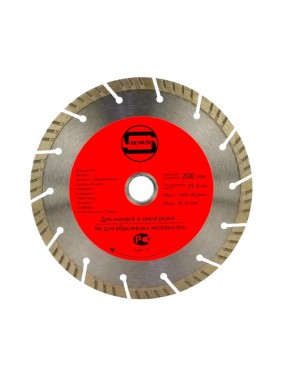Диск алмазный Strong СТД-135 200х25.4/22.23х10 турбо-сегмент СТД-13501200