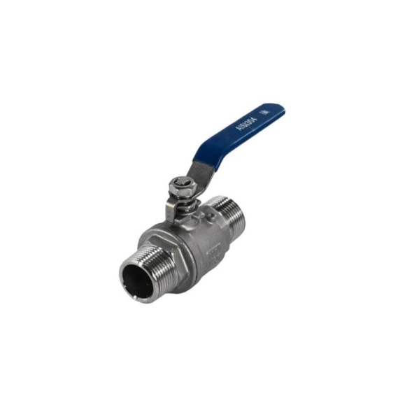 Кран шаровый муфтовый двусоставной нержавеющий NEWKEY (2PC) НР/НР AISI304 DN25 (1"), (CF8), PN63 NK-BMML25/4 Кран шаровый муфтовый двусоставной нержавеющий NEWKEY (2PC) НР/НР AISI304 DN25 (1"), (CF8), PN63 NK-BMML25/4