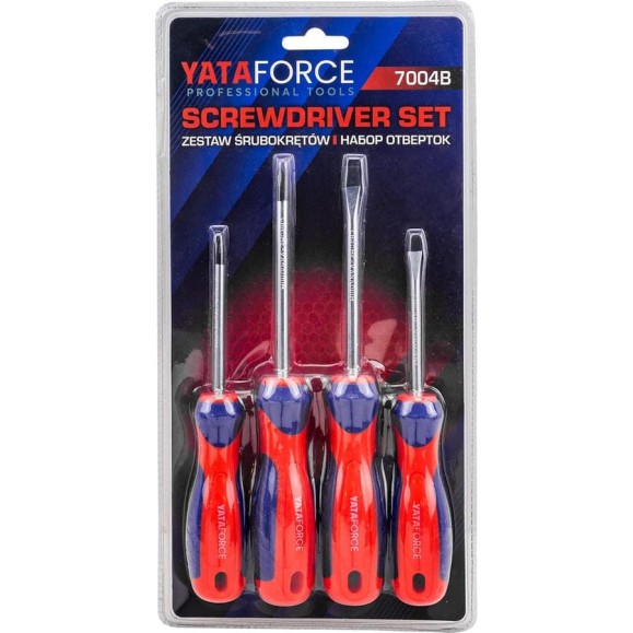 Отвертки YATAFORCE набор 4 предмета YF-7004B(66041) Отвертки YATAFORCE набор 4 предмета YF-7004B(66041)