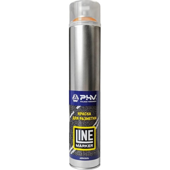 Краска для разметки PHV Line Marker - RAL 2009 Транспортный оранжевый - аэрозоль 1000 мл, A07822 PHV-A07822 Краска для разметки PHV Line Marker - RAL 2009 Транспортный оранжевый - аэрозоль 1000 мл, A07822 PHV-A07822