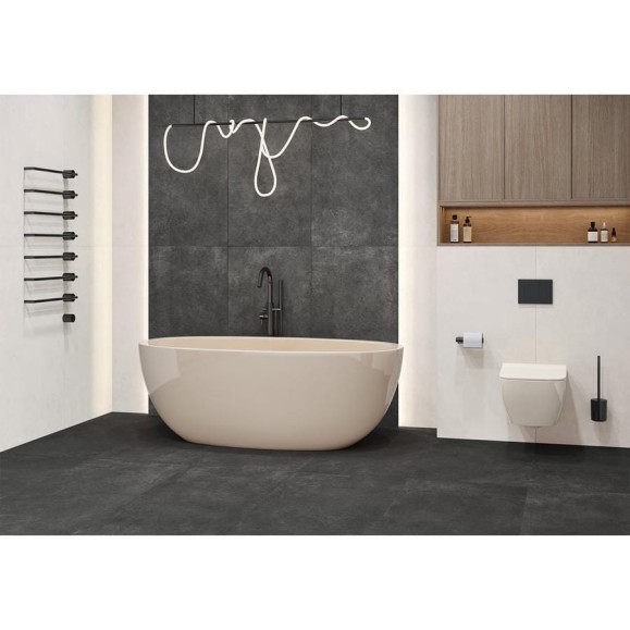 Керамогранит матовый Микроцемент серый / Microcement Gray Artkera Group 600х600х9,5 1,44 м2 (4 шт в уп) серый GP6060MIM15M
