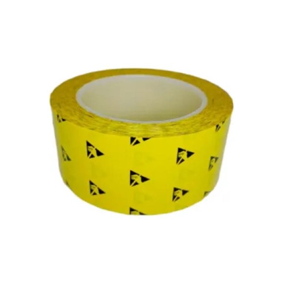 Лента антистатическая желтая с символом ESD Clean Control Tech 50ммх33м (Rs ≤ 10Е9) T140-550 4610391615569
