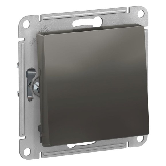 Переключатель Systeme Electric AtlasDesign Сталь 1-клавишный, сх.6, 10АХ, механизм SE ATN000961