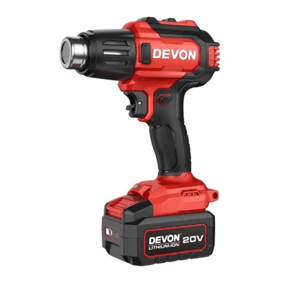 Аккумуляторный строительный фен DEVON без аккумулятора и ЗУ 7713-LI-20 Аккумуляторный строительный фен DEVON без аккумулятора и ЗУ 7713-LI-20