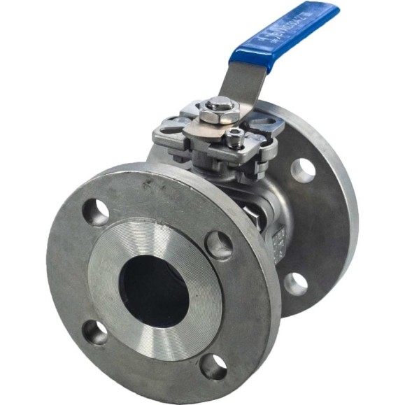 Кран шаровый фланцевый под привод нержавеющий NEWKEY (2PC), AISI304 DN50 (2