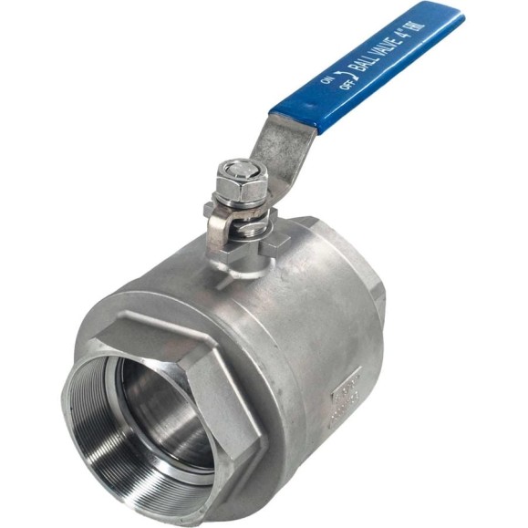 Кран шаровый муфтовый двусоставной нержавеющий NEWKEY (2PC) AISI316 DN 100 (4 Кран шаровый муфтовый двусоставной нержавеющий NEWKEY (2PC) AISI316 DN 100 (4