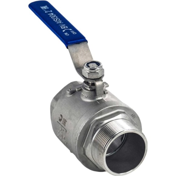 Кран шаровый муфтовый двусоставной NEWKEY (2PC) ВР/НР, нержавеющий AISI304 DN50 (2"), (CF8), PN40 NK-BMFL50/4 Кран шаровый муфтовый двусоставной NEWKEY (2PC) ВР/НР, нержавеющий AISI304 DN50 (2"), (CF8), PN40 NK-BMFL50/4