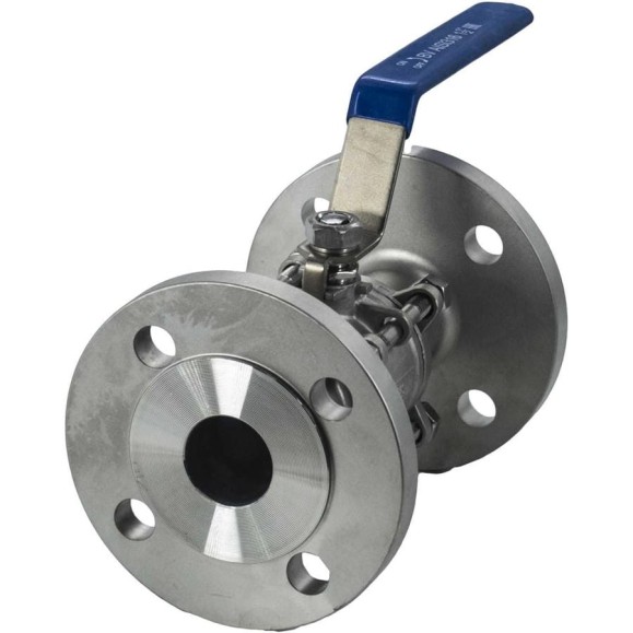 Кран шаровый фланцевый трехсоставной нержавеющий NEWKEY (3PC), AISI316 DN40 (1_1/2 Кран шаровый фланцевый трехсоставной нержавеющий NEWKEY (3PC), AISI316 DN40 (1_1/2
