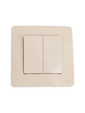 Переключатель Systeme Electric (Schneider Electric) Blanca с/у 2-клавишный (cх.6+6), 10а, 250b, бежевый BLNVS106607 10 шт 13606489776043