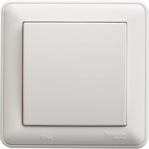 Переключатель Systeme Electric (Schneider Electric) W59 aqua 1-клавишный 10ах, ip44, в сборе, белый VS610-156B-18 10 шт 13606485439102