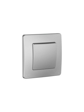 Переключатель Systeme Electric Blanca скрытая установка алюминий 1 клавишный IP44 (сх.6), 10A, 250В BLNVS410603 10 шт 4690201022343