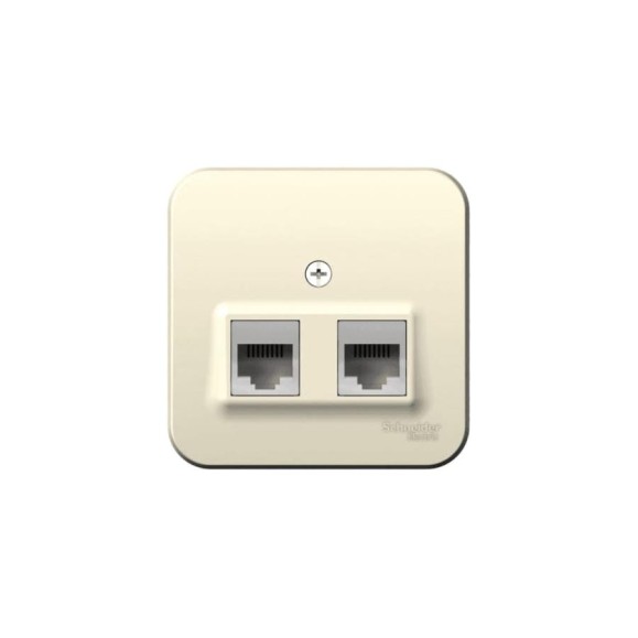 Розетка Systeme Electric (Schneider Electric) BLANCA О/У двойная: компютерная RJ45, кат.5E + телеф. RJ11, молочный BLNIA045112 12 шт 13606481196511 Розетка Systeme Electric (Schneider Electric) BLANCA О/У двойная: компютерная RJ45, кат.5E + телеф. RJ11, молочный BLNIA045112 12 шт 13606481196511