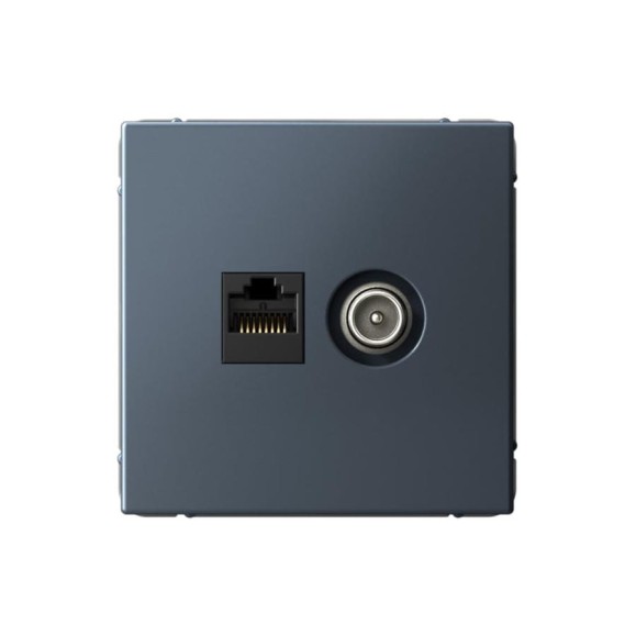 Розетка Systeme Electric ArtGallery грифель двойная ТВ + компьютерная RJ45, кат. 5Е GAL000789 5 шт 4690201036142