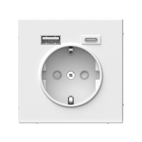 Розетка Systeme Electric ArtGallery белый 16А с 2 USB A+C, 5В/2,4А/3,0А, 2x5В/1,5А, механизм GAL000132 8 шт 4690201030102