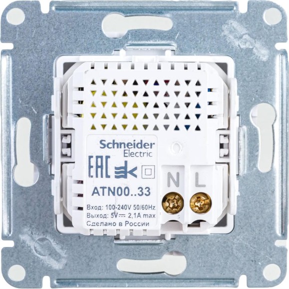 Розетка Systeme Electric (Schneider Electric) AtlasDesign Белый USB 2-ая, 5В, 2,1 А ATN000133 8 шт 13606489701885 Розетка Systeme Electric (Schneider Electric) AtlasDesign Белый USB 2-ая, 5В, 2,1 А ATN000133 8 шт 13606489701885