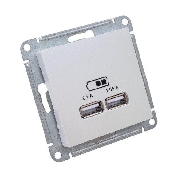 Розетка Systeme Electric (Schneider Electric) AtlasDesign Жемчуг USB 2-ая, 5В, 2,1 А ATN000433 8 шт 13606489701915 Розетка Systeme Electric (Schneider Electric) AtlasDesign Жемчуг USB 2-ая, 5В, 2,1 А ATN000433 8 шт 13606489701915