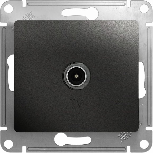 Розетка TV Systeme Electric (Schneider Electric) Glossa Антрацит проходная 4DB SE GSL000792 10 шт 13606485436736 Розетка TV Systeme Electric (Schneider Electric) Glossa Антрацит проходная 4DB SE GSL000792 10 шт 13606485436736