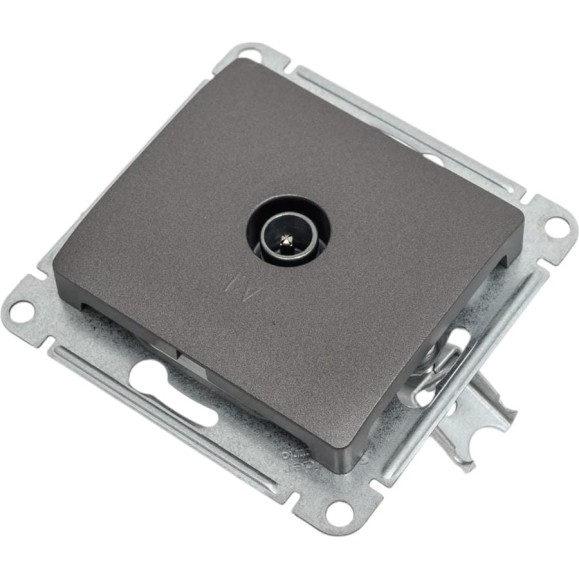 Розетка TV Systeme Electric (Schneider Electric) Glossa Графит проходная 4DB SE GSL001392 5 шт 53606481274989