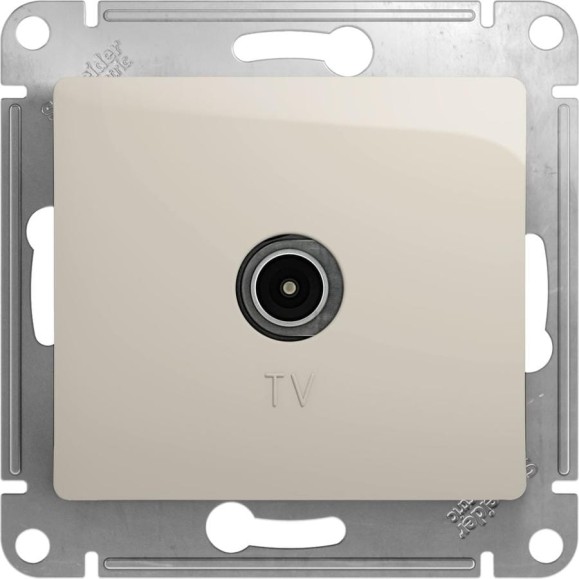 Розетка TV Systeme Electric (Schneider Electric) Glossa Молочная оконечная 1DB GSL000991 10 шт 13606480982504