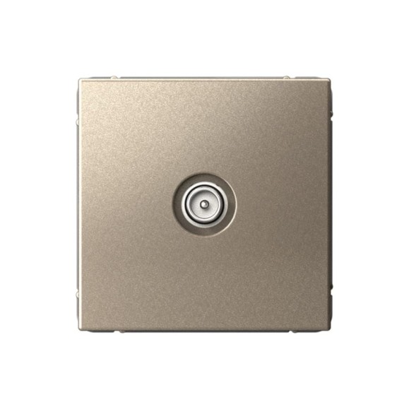 Розетка TV Systeme Electric ArtGallery Шампань оконечная 1DB, механизм GAL000591 5 шт 4690201036326