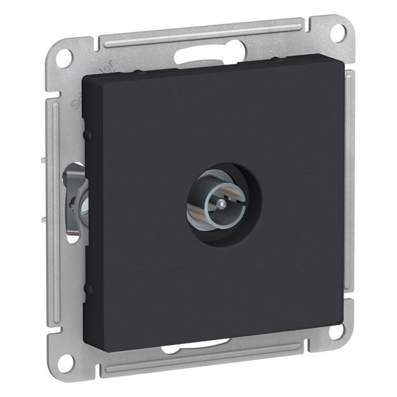 Розетка антенная одиночная Systeme Electric (Schneider Electric)AtlasDesign Карбон TV коннектор ATN001093 5 шт 13606489708877