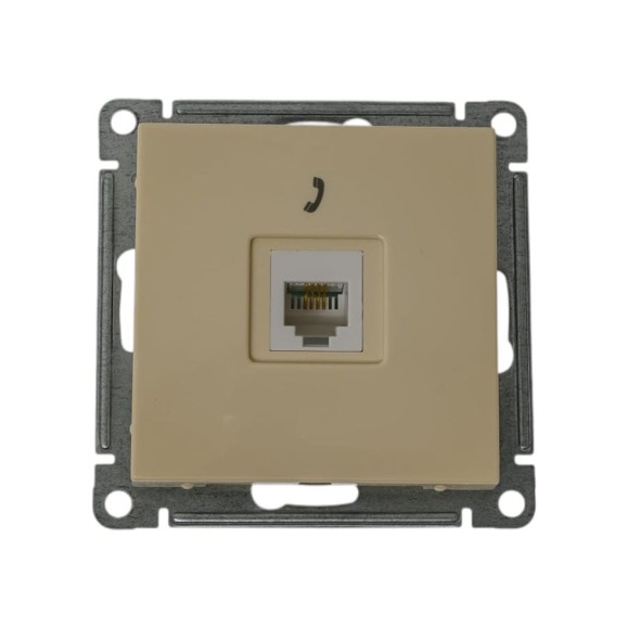 Розетка телефонная Systeme Electric (Schneider Electric) WESSEN 59 бежевый 1-ая RJ11 RSI-152T-2-86 10 шт 4607138060652
