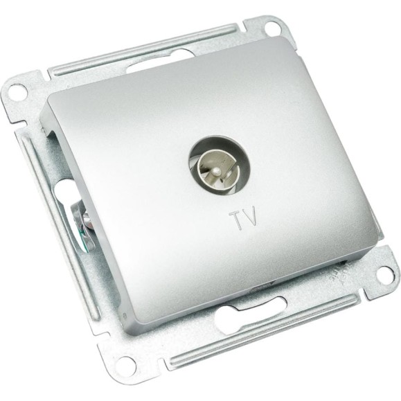Механизм коннектора TV антенны Systeme Electric (Schneider Electric) Glossa алюм. GSL000393 10 шт 13606480982320