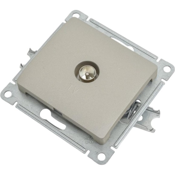 Механизм коннектора TV антенны Systeme Electric (Schneider Electric) Glossa платина GSL001293 5 шт 53606481283356
