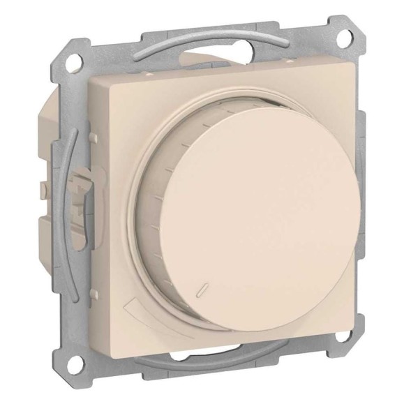 Светорегулятор Systeme Electric (Schneider Electric) ATLASDESIGN диммер поворотно-нажимной, LED, RC, 400Вт, механизм, бежевый ATN000223 8 шт 13606486274337