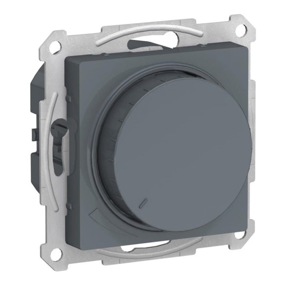 Светорегулятор Systeme Electric (Schneider Electric) Atlasdesign диммер поворотно-нажимной, led, rc, 400вт, механизм, грифель ATN000723 8 шт 13606486274382