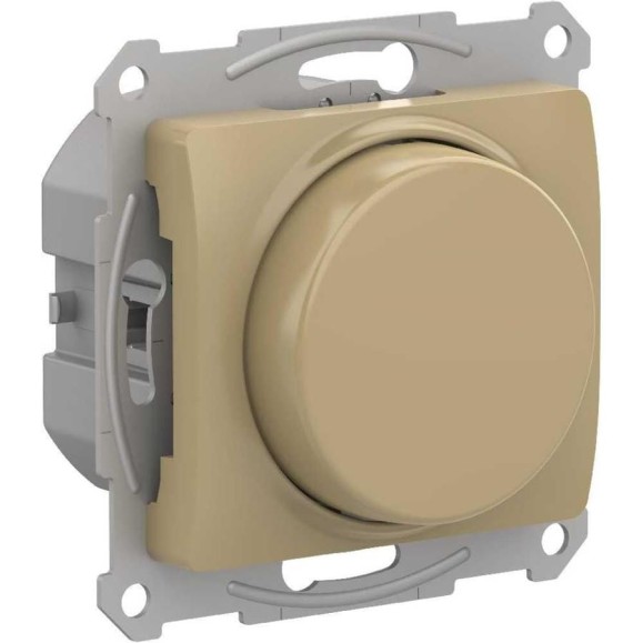 Светорегулятор Systeme Electric (Schneider Electric) GLOSSA диммер поворотно-нажимной, LED, RC, 400Вт, механизм, титан GSL000423 8 шт 13606486274450
