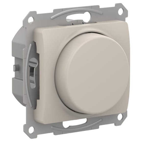 Светорегулятор Systeme Electric (Schneider Electric) Glossa диммер поворотно-нажимной, led, rc, 400вт, механизм, молочный GSL000923 8 шт 13606486274504